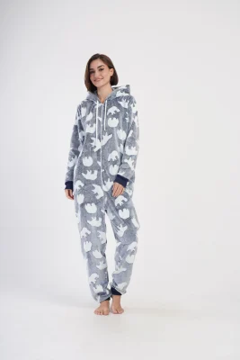 PIŻAMA DAMSKA KOMBINEZON softowy model: 4031520301 (S, M, L, XL) - obrazek 6