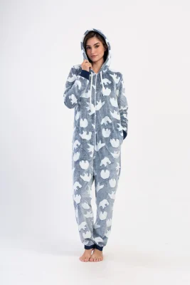 PIŻAMA DAMSKA KOMBINEZON softowy model: 4031520301 (S, M, L, XL) - obrazek 5