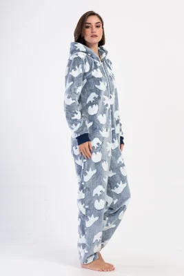 PIŻAMA DAMSKA KOMBINEZON softowy model: 4031520301 (S, M, L, XL) - obrazek 3