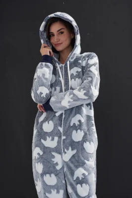 PIŻAMA DAMSKA KOMBINEZON softowy model: 4031520301 (S, M, L, XL) - obrazek 4
