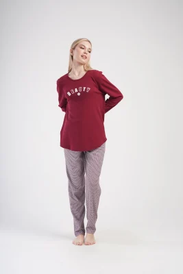 PIŻAMA DAMSKA interlock model: 4033603626 (1XL, 2XL, 3XL, 4XL) - obrazek 3