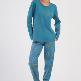 PIŻAMA DAMSKA interlock model: 4033672329 (1XL, 2XL, 3XL, 4XL)