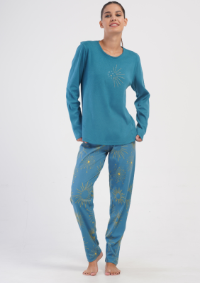 PIŻAMA DAMSKA interlock model: 4033672329 (1XL, 2XL, 3XL, 4XL)