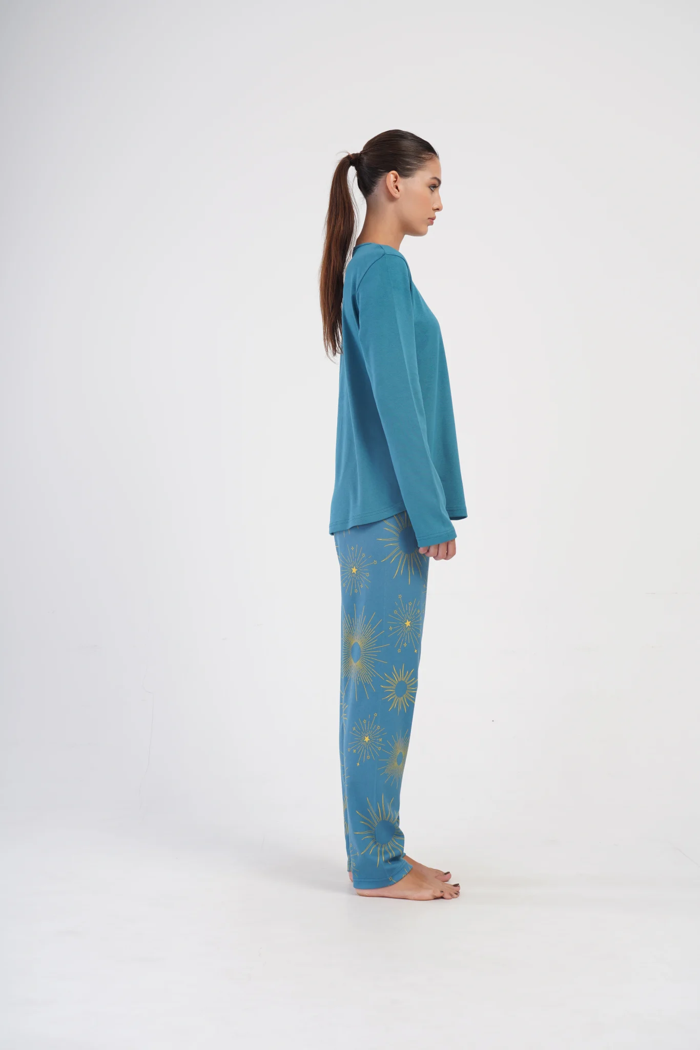 PIŻAMA DAMSKA interlock model: 4033672329 (1XL, 2XL, 3XL, 4XL) - obrazek 3