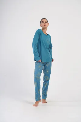 PIŻAMA DAMSKA interlock model: 4033672329 (1XL, 2XL, 3XL, 4XL) - obrazek 5