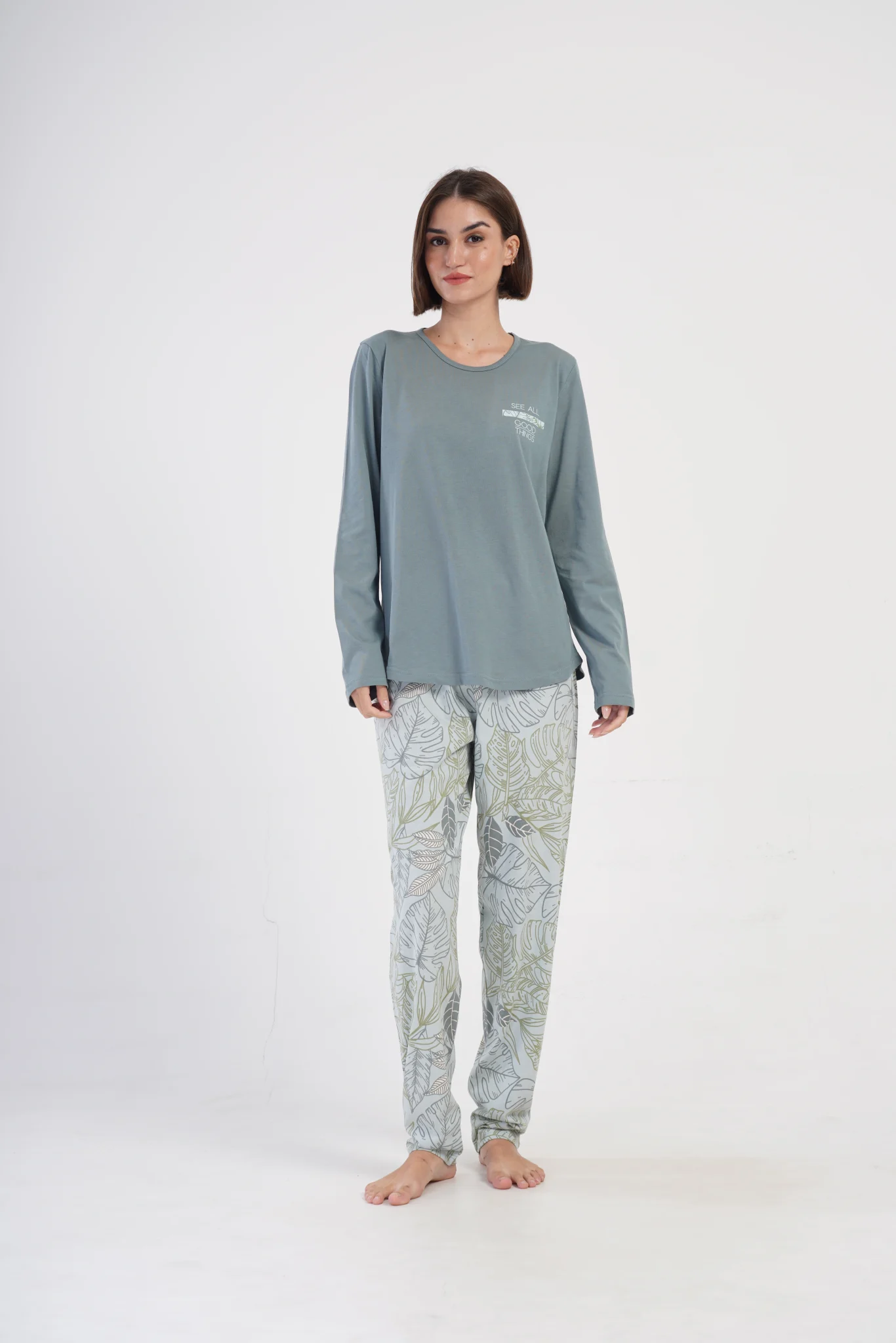 PIŻAMA DAMSKA model: 4041081021 (1XL, 2XL, 3XL, 4XL) - obrazek 4