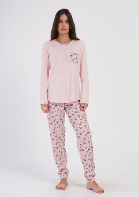 PIŻAMA DAMSKA interlock model: 4041370336 (S, M, L, XL)