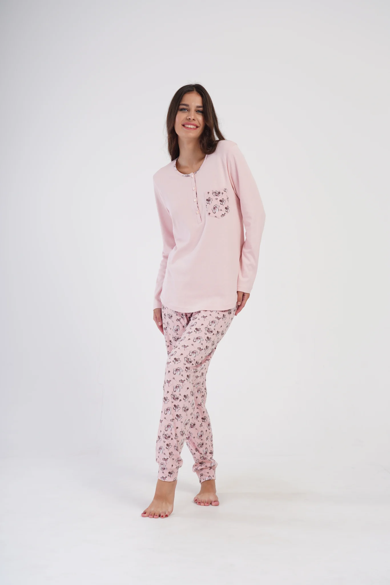 PIŻAMA DAMSKA interlock model: 4041370336 (S, M, L, XL) - obrazek 5