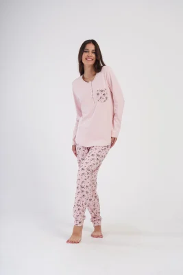 PIŻAMA DAMSKA interlock model: 4041370336 (S, M, L, XL) - obrazek 5