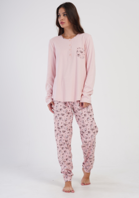 PIŻAMA DAMSKA interlock model: 4041380336 (1XL, 2XL, 3XL, 4XL)