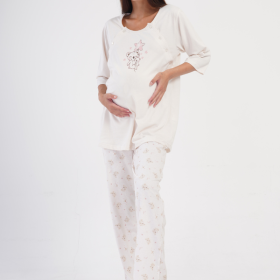 PIŻAMA DAMSKA do karmienia model: 4050660843 (S, M, L, XL, XXL)