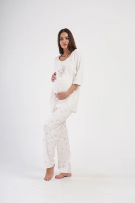 PIŻAMA DAMSKA do karmienia model: 4050660843 (S, M, L, XL, XXL) - obrazek 4