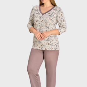 PIŻAMA DAMSKA model: U40006 (2XL, 3XL, 4XL, 5XL)