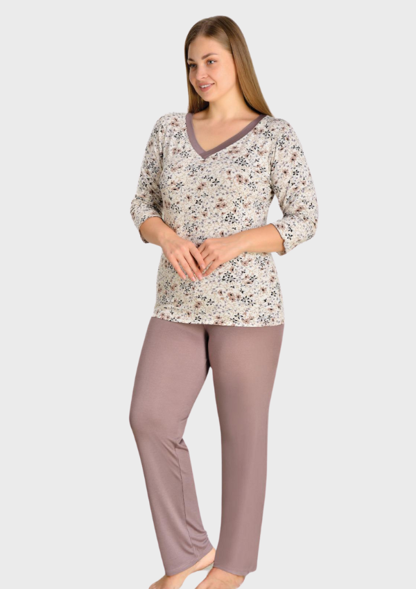 PIŻAMA DAMSKA model: U40006 (2XL, 3XL, 4XL, 5XL)