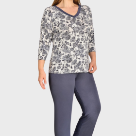 PIŻAMA DAMSKA model: U40007 (2XL, 3XL, 4XL, 5XL)