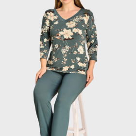 PIŻAMA DAMSKA model: U40008 (2XL, 3XL, 4XL, 5XL)