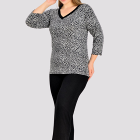 PIŻAMA DAMSKA model: U40015 (2XL, 3XL, 4XL, 5XL)