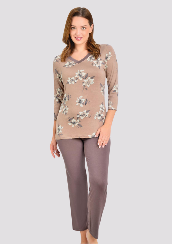 PIŻAMA DAMSKA model: U855 (M, L, XL, 2XL, 3XL)