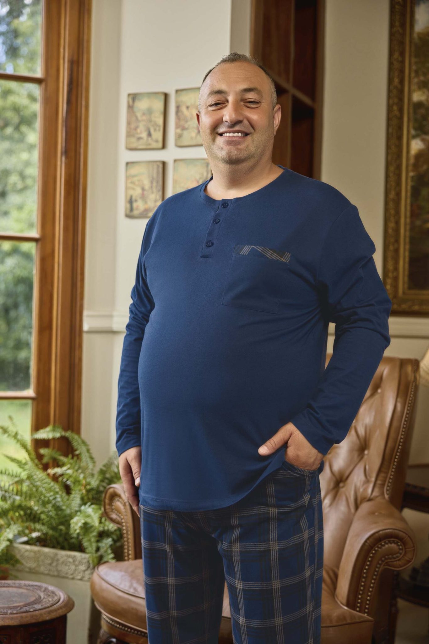 PIŻAMA MĘSKA model: 240811 (2XL, 3XL, 4XL) - obrazek 2