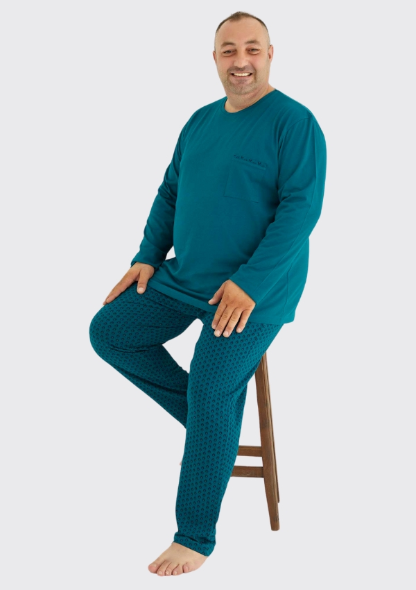 PIŻAMA MĘSKA model: 3402 (2XL, 3XL, 4XL)