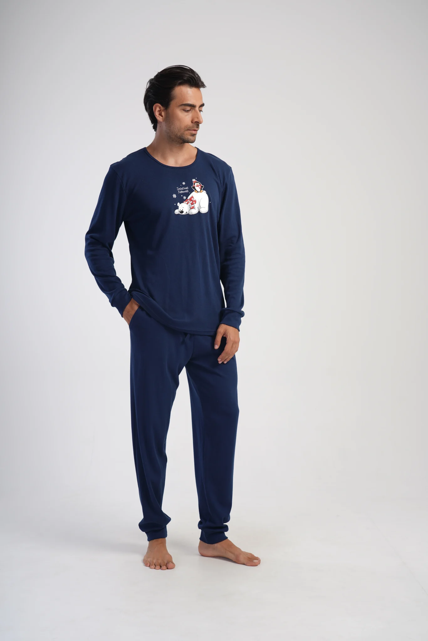 PIŻAMA MĘSKA interlock model: 4033790000 (M, L, XL, XXL) - obrazek 3
