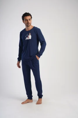 PIŻAMA MĘSKA interlock model: 4033790000 (M, L, XL, XXL) - obrazek 4