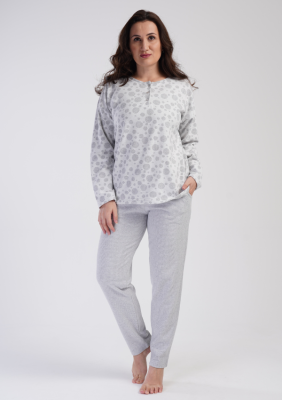 PIŻAMA DAMSKA interlock model: 4020310000 (1XL, 2XL, 3XL, 4XL)