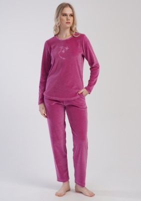 PIŻAMA DAMSKA welurowa model: 4030810000 (S, M, L, XL)
