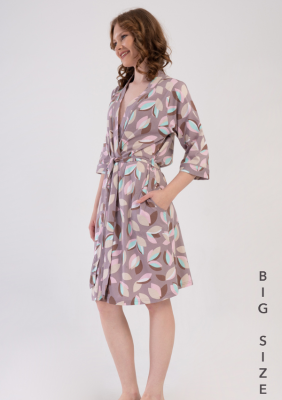 SZLAFROK DAMSKI bawełniany model: 4091310821 (1XL, 2XL, 3XL, 4XL)