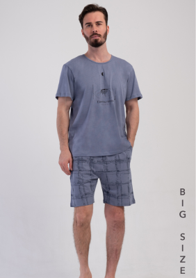 PIŻAMA MĘSKA model: 4100801356 (1XL, 2XL, 3XL, 4XL)