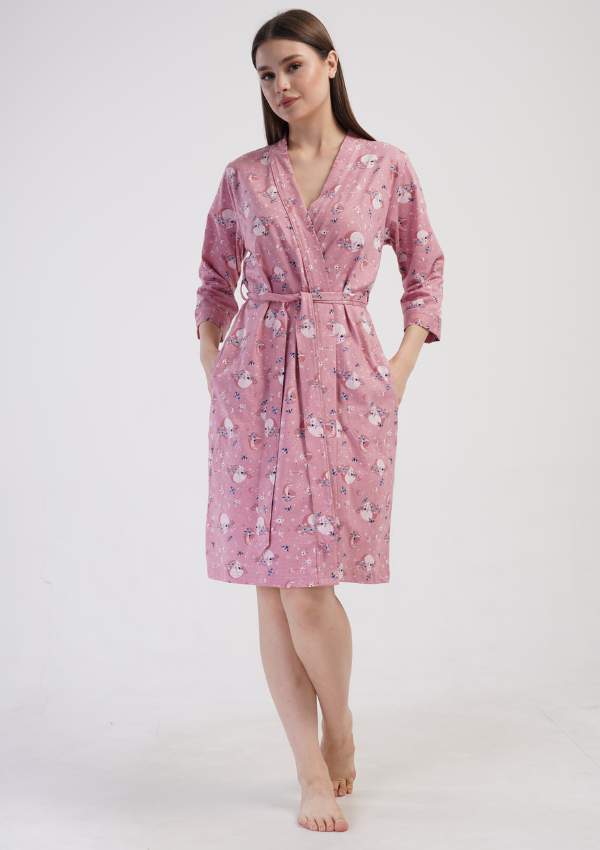SZLAFROK DAMSKI bawełniany model: 4082376790 (S, M, L, XL, XXL)