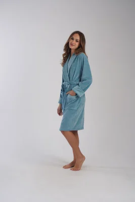 SZLAFROK DAMSKI welurowy model: 4031050000 (1XL, 2XL, 3XL, 4XL) - obrazek 3