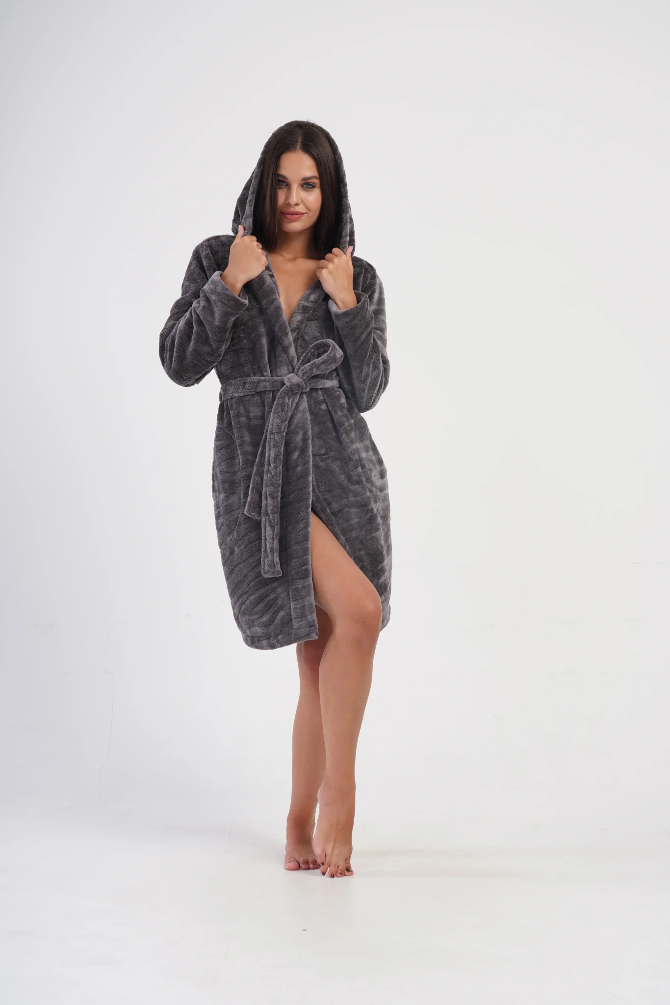 SZLAFROK DAMSKI softowy model: 4031300202 (S, M, L) - obrazek 4