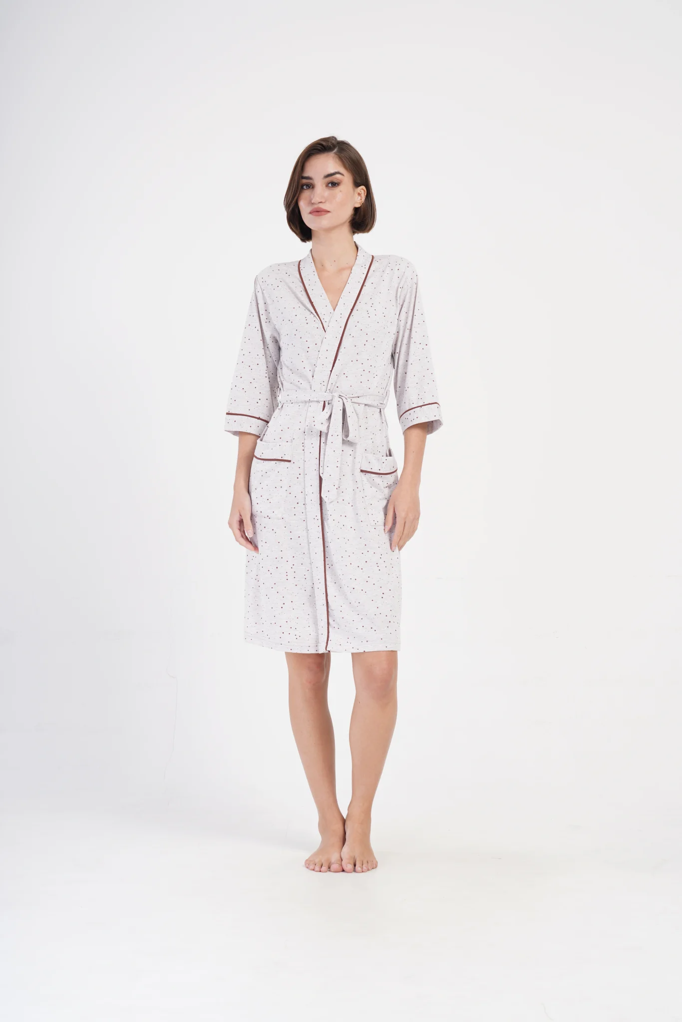 SZLAFROK DAMSKI bawełniany model: 4032266025 (S, M, L, XL, XXL) - obrazek 3