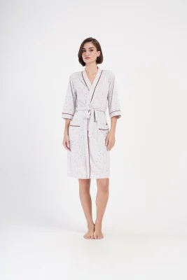 SZLAFROK DAMSKI bawełniany model: 4032266025 (S, M, L, XL, XXL) - obrazek 3