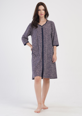 SZLAFROK DAMSKI na suwak model: 4050170648 (1XL, 2XL, 3XL, 4XL)