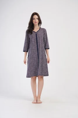 SZLAFROK DAMSKI na suwak model: 4050170648 (1XL, 2XL, 3XL, 4XL) - obrazek 3