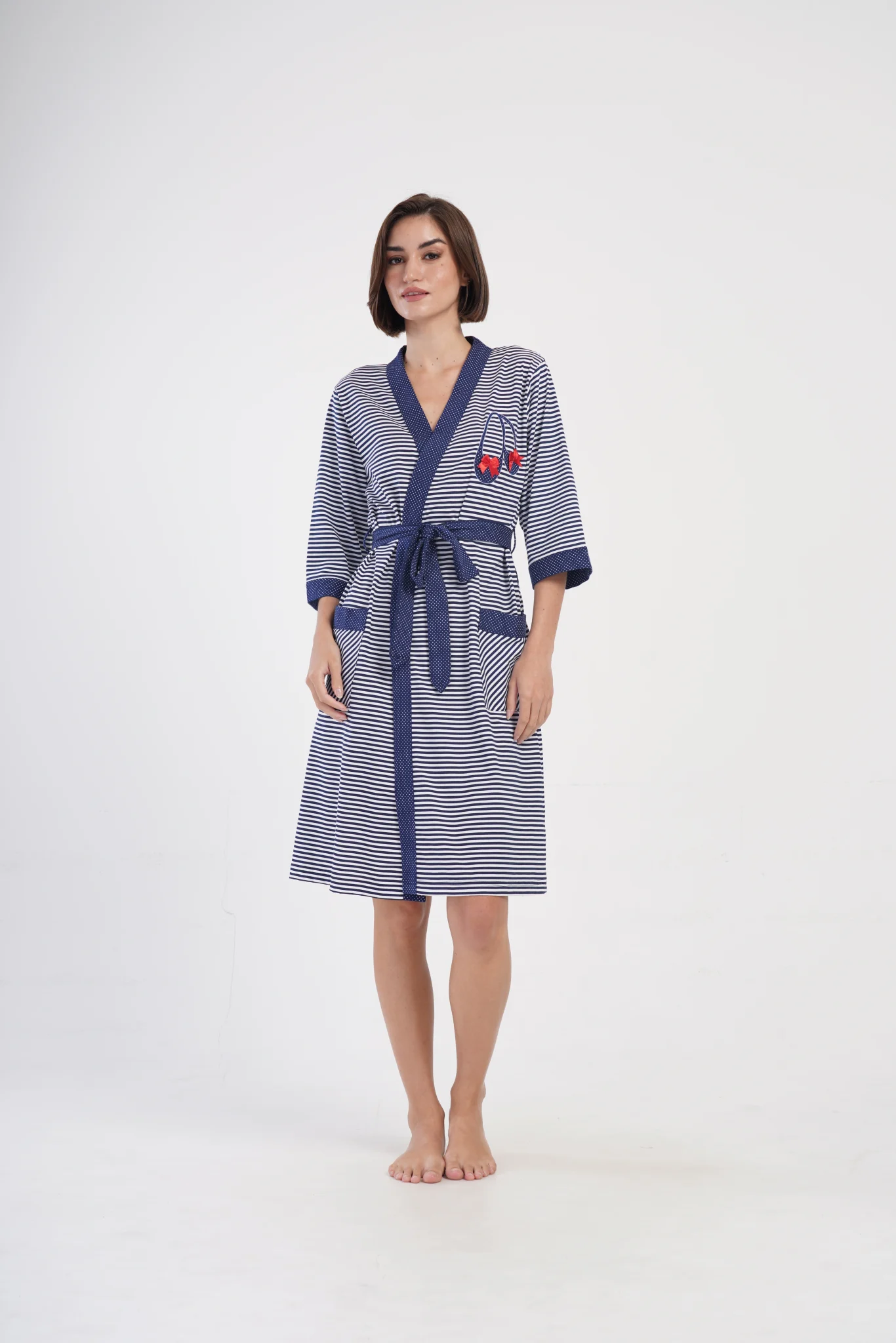 SZLAFROK DAMSKI bawełniany model: 4070221913 (L, XL, XXL) - obrazek 3