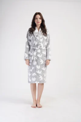SZLAFROK DAMSKI softowy model: 4070970301 (S, M, L, XL) - obrazek 4