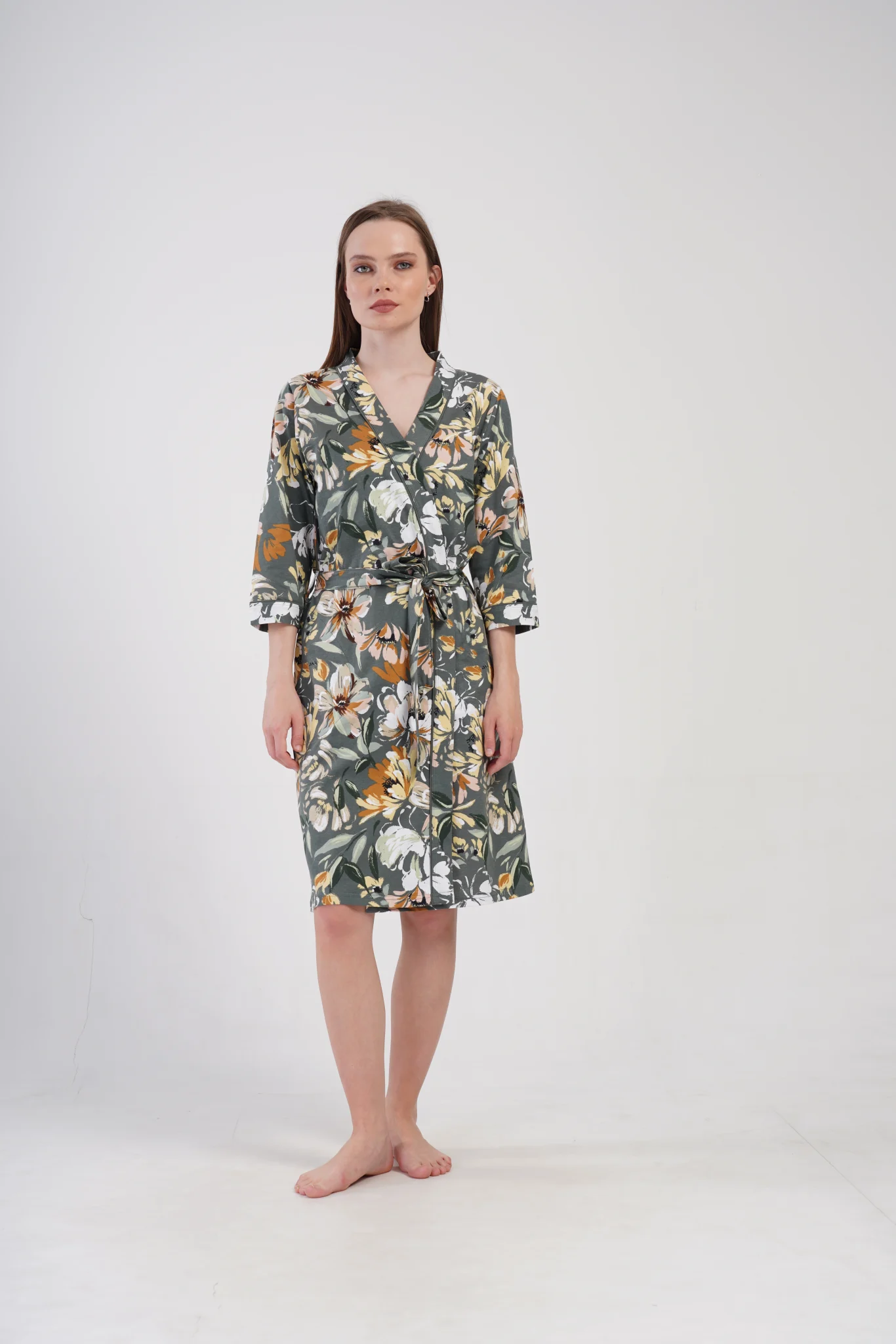 SZLAFROK DAMSKI bawełniany model: 4080160171 (M, L, XL, XXL) - obrazek 3