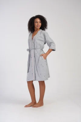 SZLAFROK DAMSKI bawełniany model: 4081440495 (1XL, 2XL, 3XL, 4XL) - obrazek 4