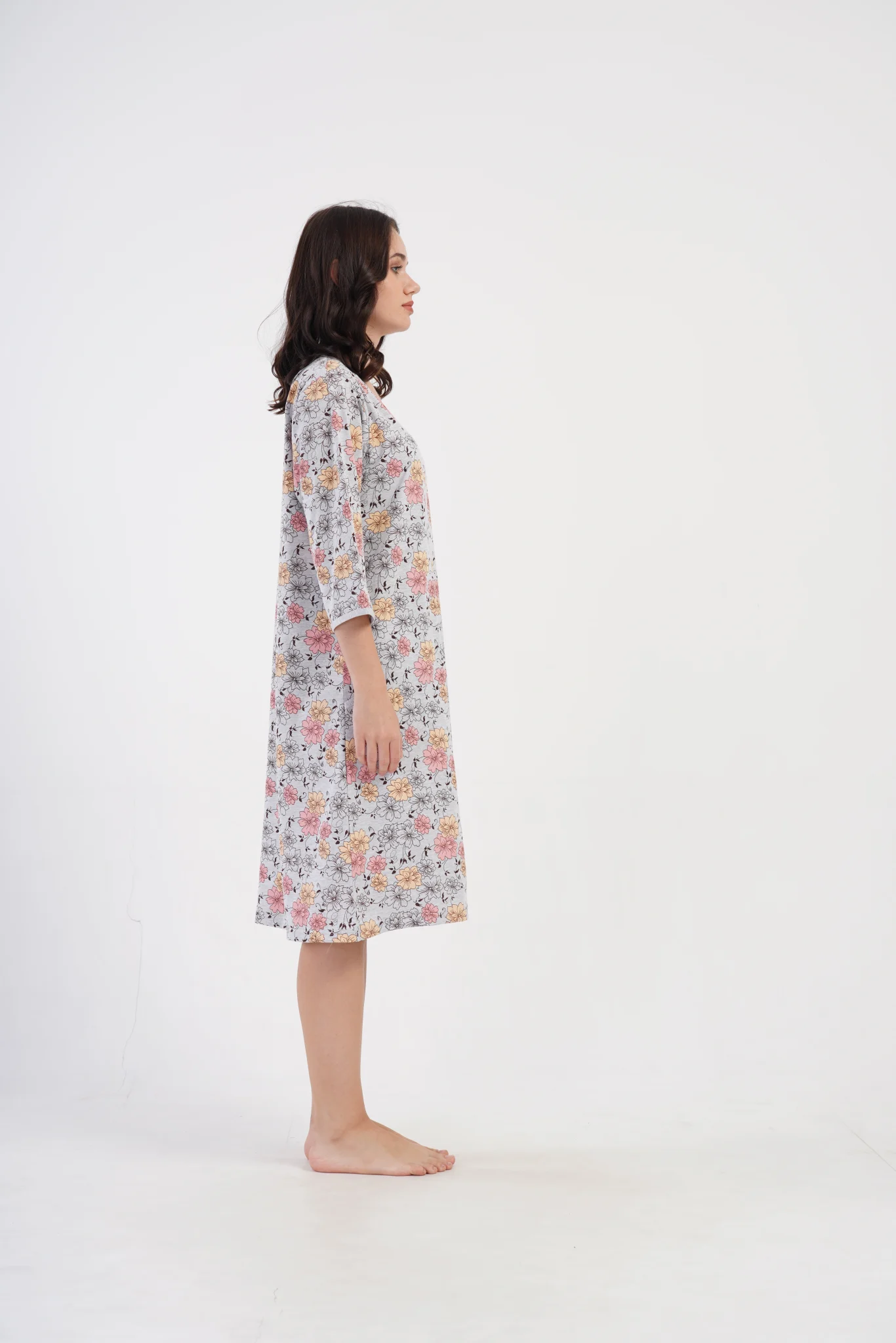 SZLAFROK DAMSKI na suwak model: 4081903402 (1XL, 2XL, 3XL, 4XL) - obrazek 5