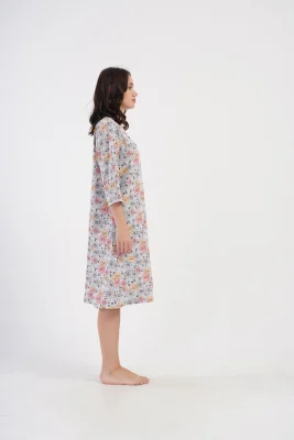 SZLAFROK DAMSKI na suwak model: 4081903402 (1XL, 2XL, 3XL, 4XL) - obrazek 5