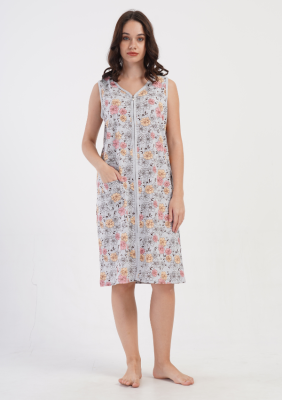 SZLAFROK DAMSKI na suwak model: 4081943402 (1XL, 2XL, 3XL, 4XL)