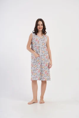 SZLAFROK DAMSKI na suwak model: 4081943402 (1XL, 2XL, 3XL, 4XL) - obrazek 3