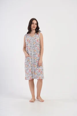 SZLAFROK DAMSKI na suwak model: 4081943402 (1XL, 2XL, 3XL, 4XL) - obrazek 4