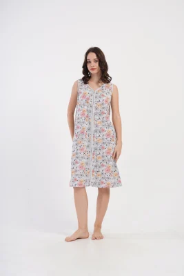 SZLAFROK DAMSKI na suwak model: 4081943402 (1XL, 2XL, 3XL, 4XL) - obrazek 5