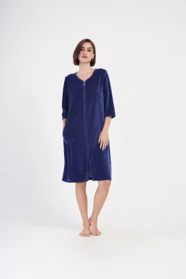 SZLAFROK DAMSKI na suwak model: 4082610000 (1XL, 2XL, 3XL, 4XL) - obrazek 5