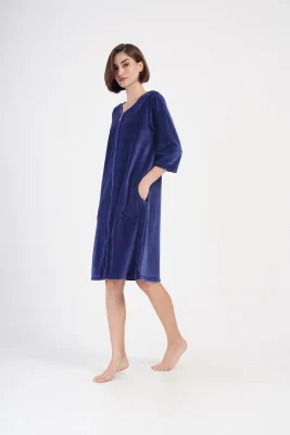 SZLAFROK DAMSKI na suwak model: 4082610000 (1XL, 2XL, 3XL, 4XL) - obrazek 4