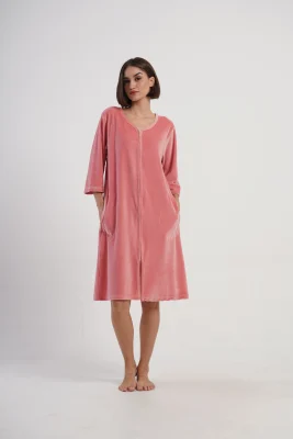 SZLAFROK DAMSKI na suwak model: 4082630000 (1XL, 2XL, 3XL, 4XL) - obrazek 5